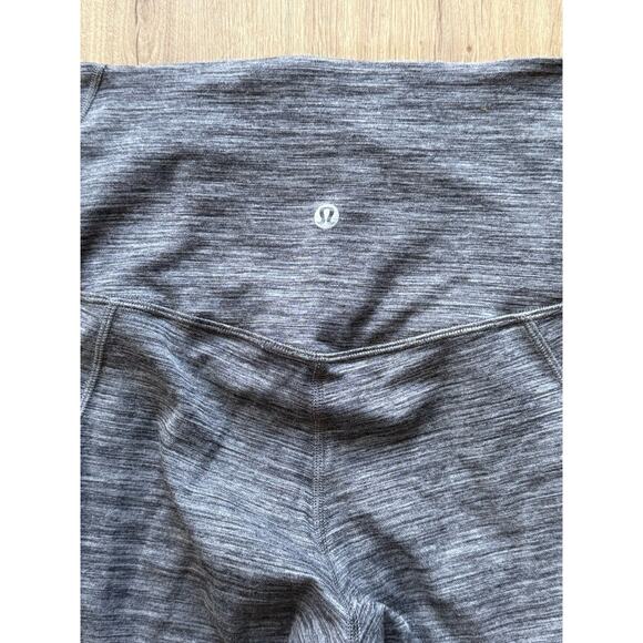 Lululemon High Rise Pockets Workout Leggings Women’s Size 4 Heather Gray - Picture 6 of 7